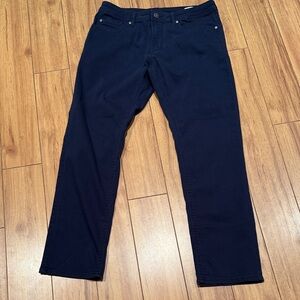 David Bitton Buffalo Archer 32x30 Navy Blue Straight-Leg Slim Stretch